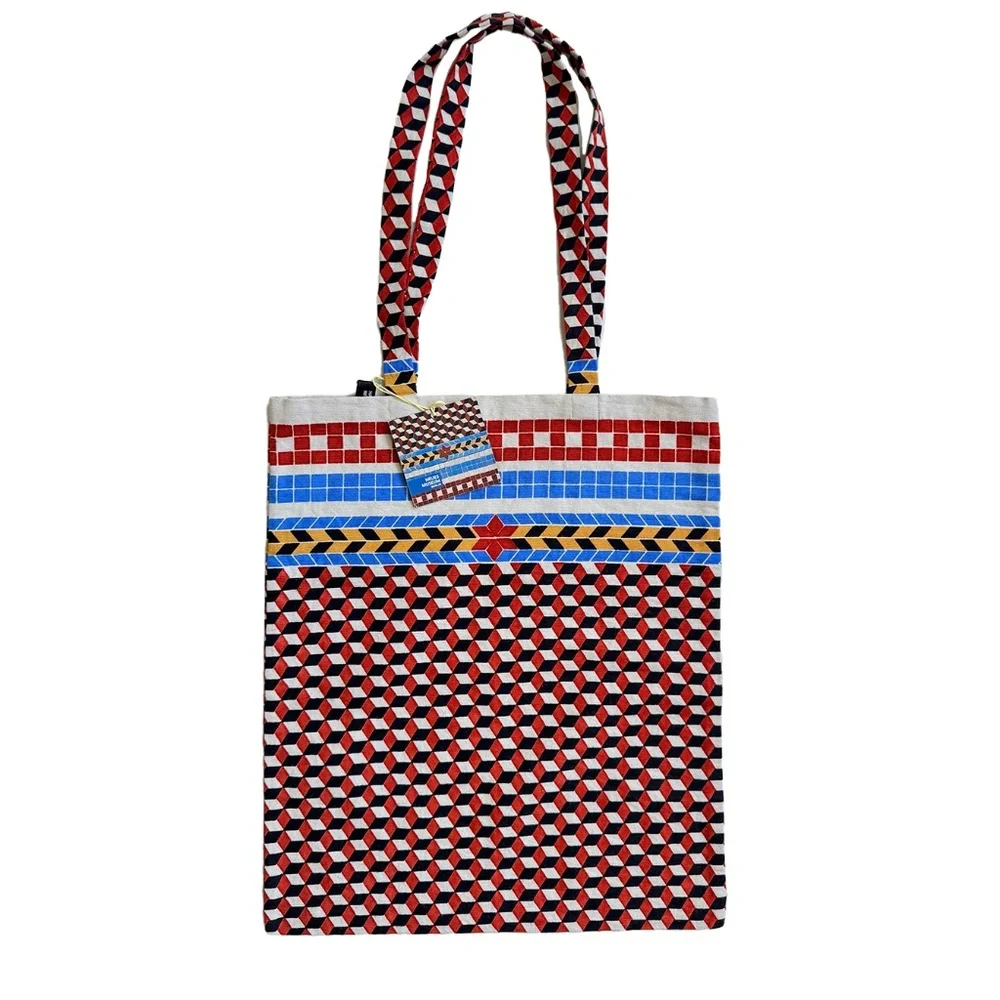 NWT Neues Museum Berlin Mosaic Tote - Brown - OS